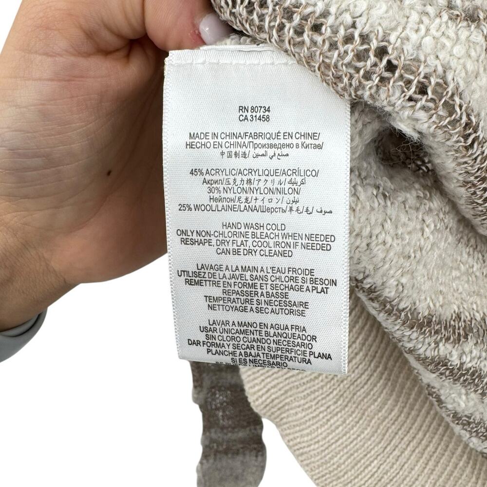 BCBGeneration NWT Risa Wool Blend Neutral Tan Ope… - image 13